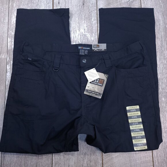 5.11 Tactical Pants Mens 44x32 Navy Taclite Ripstop Jean Cut Mid Rise Straight - Picture 4 of 9